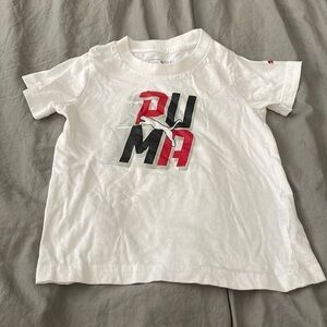 Puma Set Toddler White Red Blue T-Shirt and pants set 24m​​​​​​​​​​​